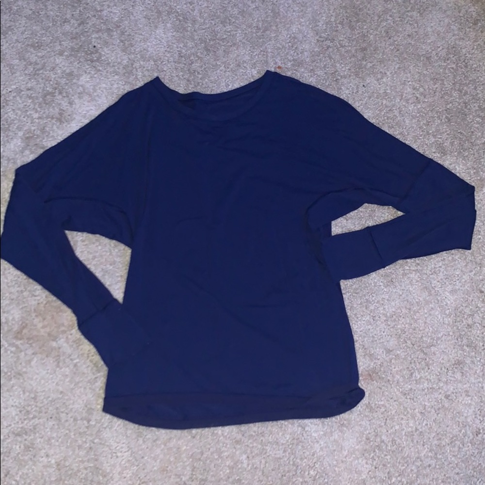 Lululemon Dark Blue Long Sleeve Shirt